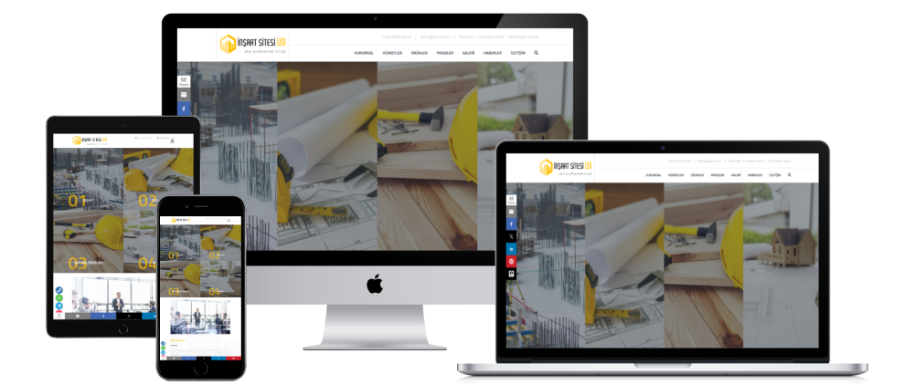İnşaat Web Sitesi V9